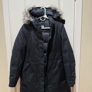 The North Face Women's Black Ski Jacket with Fur Trim